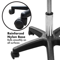 Ultra Thick Hydraulic Adjustable Height Rolling Stool - RS161/2/3 - Greenlife Treatment-Rolling Stool