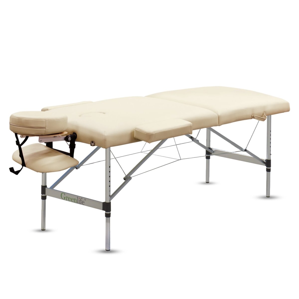 2-Section 5" Aluminum Super Stable Portable Massage Table - MTA122 - Greenlife Treatment-Portable Massage Table
