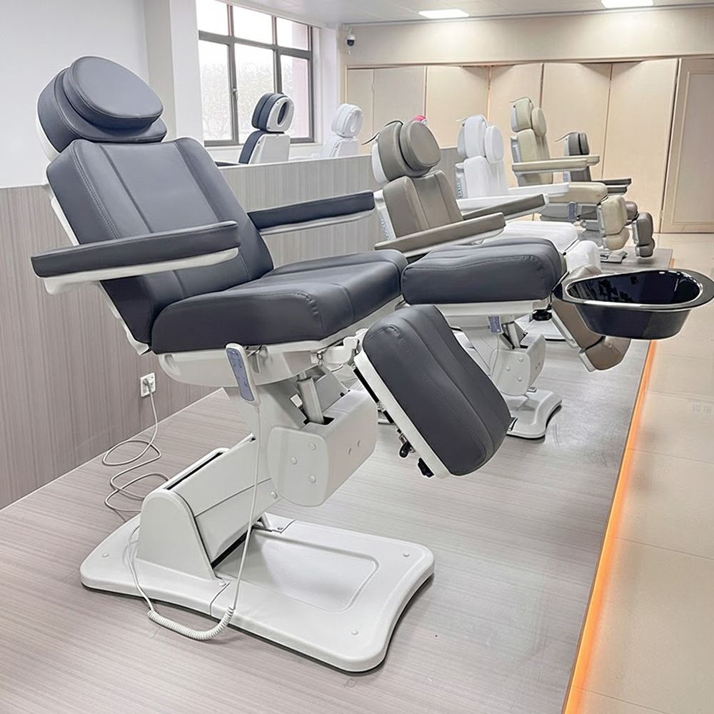 4 Motors Podiatry Chair With Split Legs And Waste Tray C513 - Greenlife - Podiatry Chair