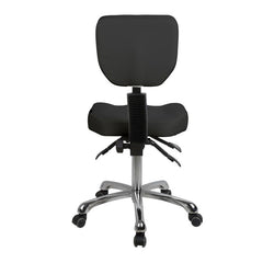 Silverfox Rolling Stool with Backrest 1030