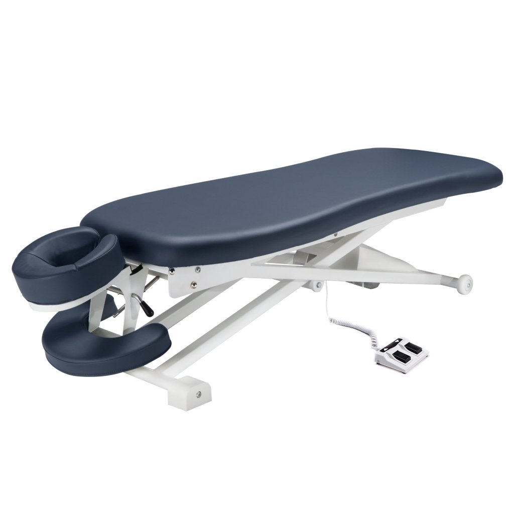 Master Massage® 29” TheraMaster™ Flat Electric Powerlift Treatment Table Royal Blue