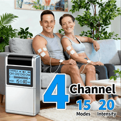 Home Use 4 Channels Back Full Body TENS Massager Rechargeable Battery