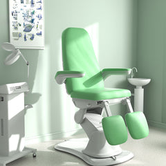 3 Motors Professional Electric Podiatry Examination Chair With Adjustable Backrest And Legrest - Greenlife MED - Podiatry Chairs