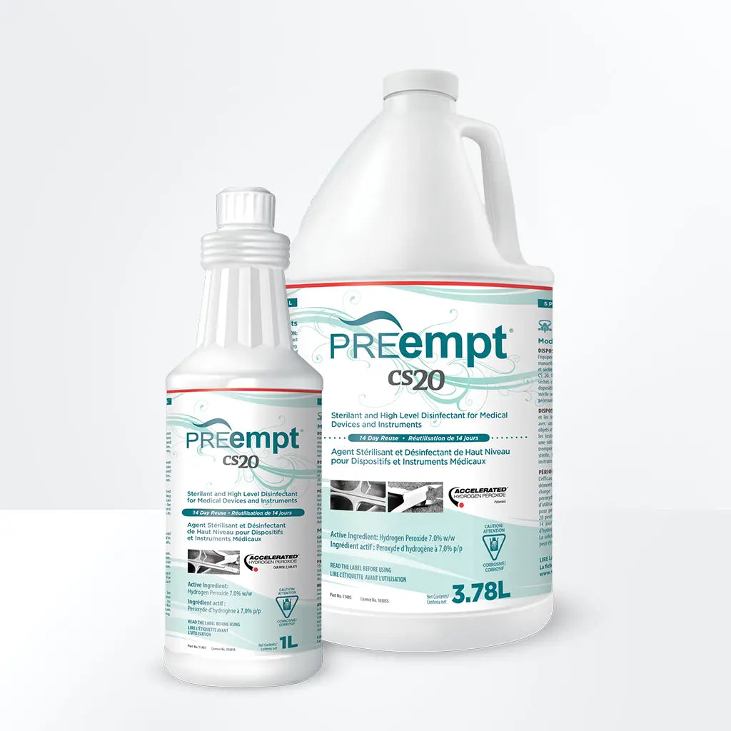 PreEmpt CS20 Sterilant and High Level Disinfectant 1L PRE-11401 / 3.78L PRE-11405 - GREENLIFE - Cleaning & Disinfecting