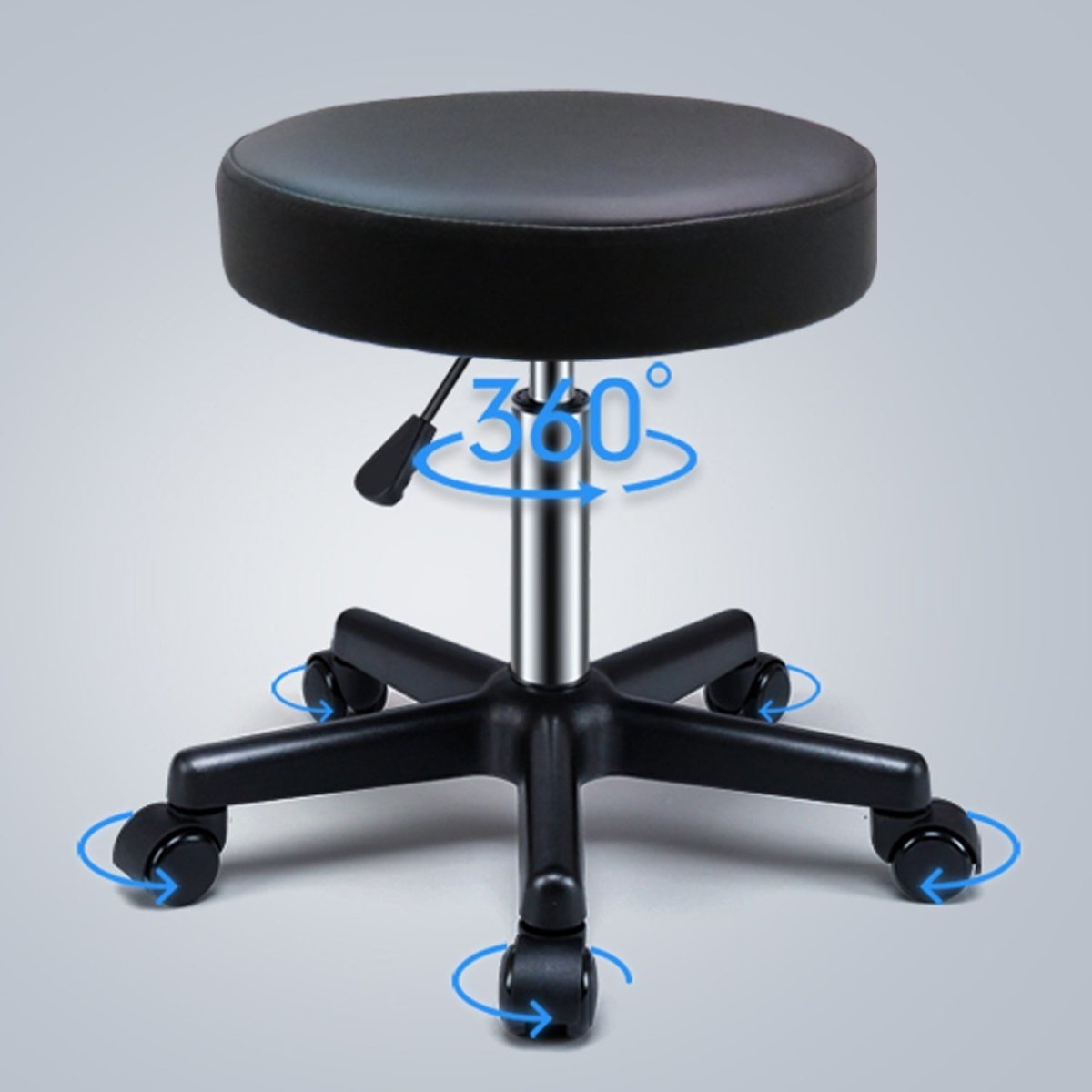 Choice Hydraulic Adjustable Height Rolling Stool - RS231/2 - Greenlife Treatment-Rolling Stool