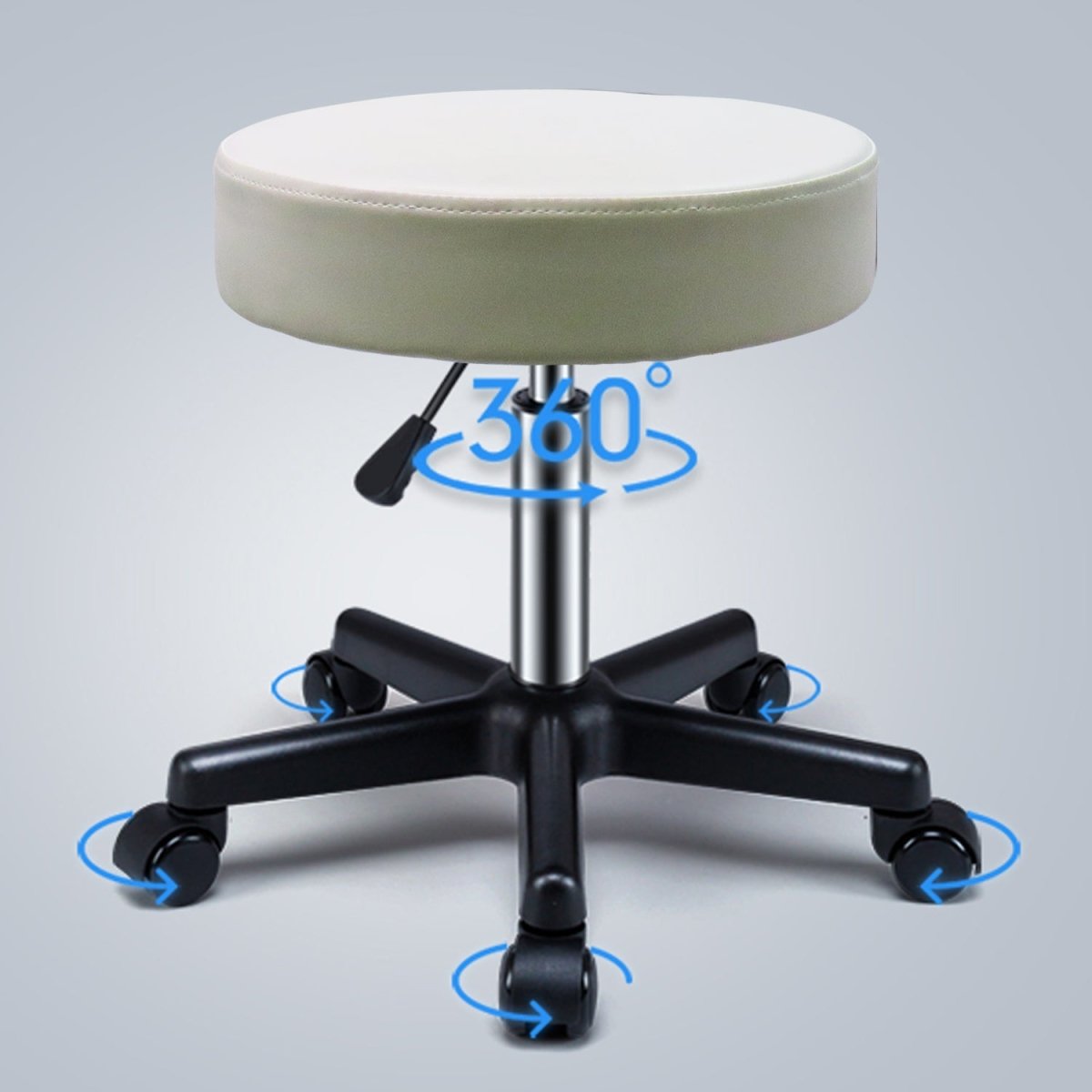 Choice Hydraulic Adjustable Height Rolling Stool - RS231/2 - Greenlife Treatment-Rolling Stool