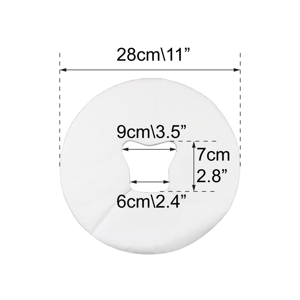 Disposable Round Headrest Covers 100PC - Round - Greenlife Treatment-Disposable Headrest Cover