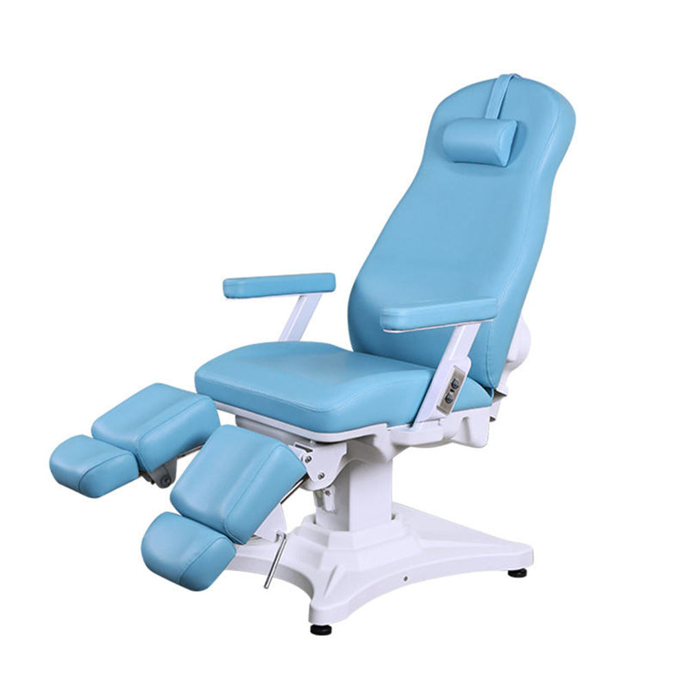 2 Motors Electric Pedicure Podiatry Chair With Usb Port Swivel Legs - Greenlife MED - Podiatry Chairs