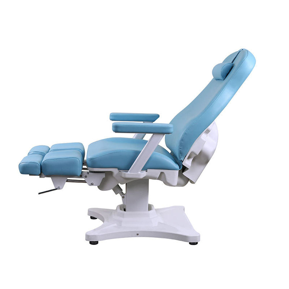 2 Motors Electric Pedicure Podiatry Chair With Usb Port Swivel Legs - Greenlife MED - Podiatry Chairs