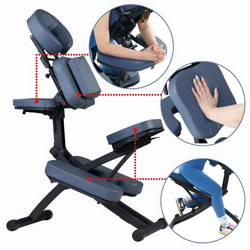 Riviera Portable Chiropractic Massage Chair - Greenlife Treatment-Massage Chair